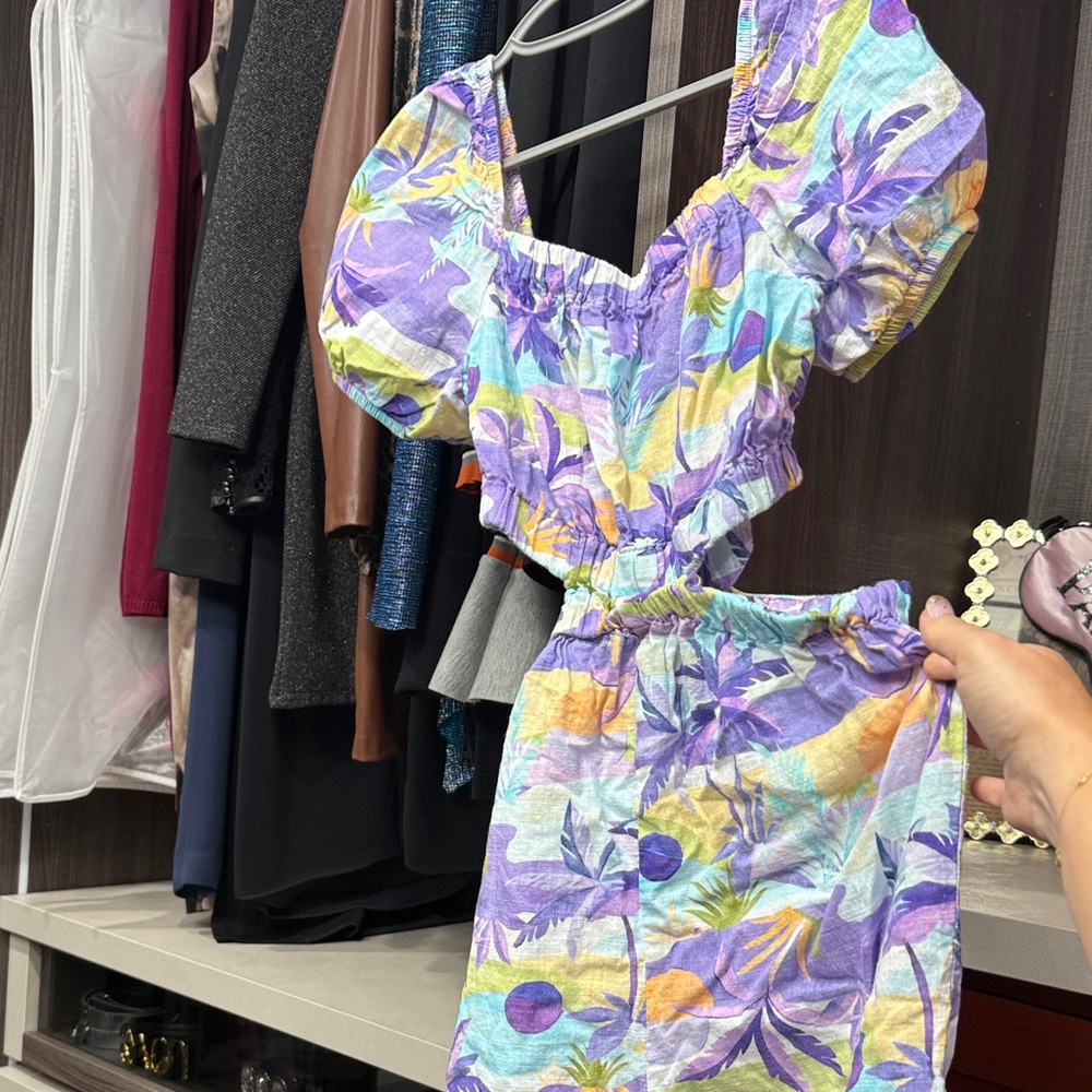Zara Colorful Tropical Kids Jumpsuit